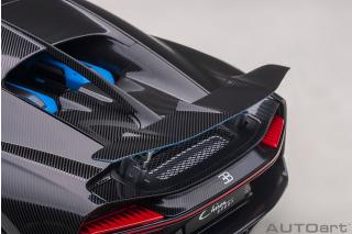 Bugatti Chiron Sport 2019 (french racing blue/carbon) (composite model/full openings + workable rear spoiler)  AUTOart 1:18