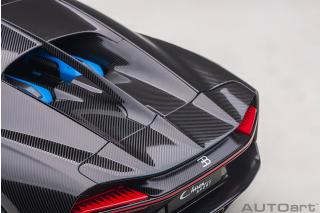 Bugatti Chiron Sport 2019 (french racing blue/carbon) (composite model/full openings + workable rear spoiler)  AUTOart 1:18