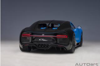 Bugatti Chiron Sport 2019 (french racing blue/carbon) (composite model/full openings + workable rear spoiler)  AUTOart 1:18