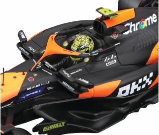 McLaren MCL38 #4 Lando Norris  Sieger Miami GP Formel 1 2024  Burago 1:24 in Plexiglasvitrine