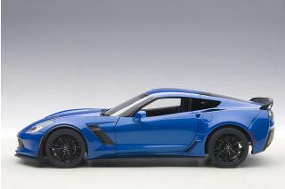 Chevrolet Corvette C7 Z06 (laguna blue tintcoat/ black rims) 2014 (composite model/full openings) AUTOart 1:18