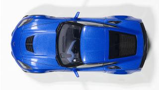 Chevrolet Corvette C7 Z06 (laguna blue tintcoat/ black rims) 2014 (composite model/full openings) AUTOart 1:18