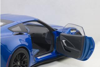 Chevrolet Corvette C7 Z06 (laguna blue tintcoat/ black rims) 2014 (composite model/full openings) AUTOart 1:18