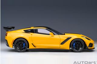 Chevrolet Corvette ZR1 2019 (Corvette racing yellow tintcoat) (composite model/full openings) AUTOart 1:18 Composite