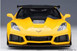 Chevrolet Corvette ZR1 2019 (Corvette racing yellow tintcoat) (composite model/full openings) AUTOart 1:18 Composite