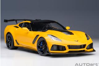 Chevrolet Corvette ZR1 2019 (Corvette racing yellow tintcoat) (composite model/full openings) AUTOart 1:18 Composite