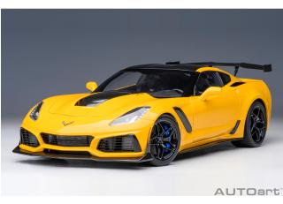 Chevrolet Corvette ZR1 2019 (Corvette racing yellow tintcoat) (composite model/full openings) AUTOart 1:18 Composite