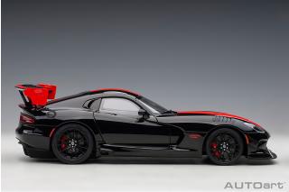 Dodge Viper \"1:28 Special Edition\" ACR 2017 (black/ red stripes) (composite model/full openings) AUTOart 1:18
