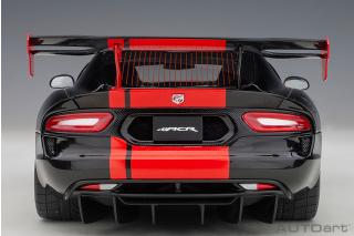 Dodge Viper \"1:28 Special Edition\" ACR 2017 (black/ red stripes) (composite model/full openings) AUTOart 1:18