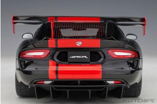 Dodge Viper \"1:28 Special Edition\" ACR 2017 (black/ red stripes) (composite model/full openings) AUTOart 1:18