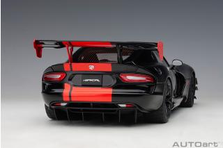 Dodge Viper \"1:28 Special Edition\" ACR 2017 (black/ red stripes) (composite model/full openings) AUTOart 1:18