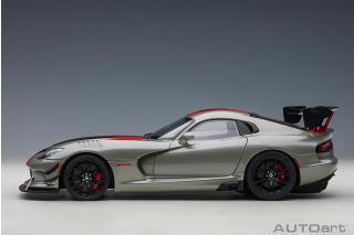 Dodge Viper ACR 2017 (billet silver metallic/black stripes) (composite model/full openings) AUTOart 1:18