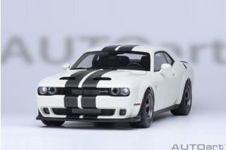 DODGE CHALLENGER SRT SUPER STOCK 2023 (KNUCKLE WHITE) AUTOart 1:18 Composite