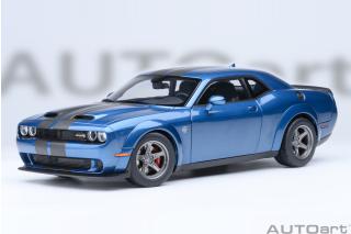 DODGE CHALLENGER SRT SUPER STOCK 2023 (FROSTBITE/BLUE) AUTOart 1:18 Composite