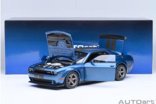 DODGE CHALLENGER SRT SUPER STOCK 2023 (FROSTBITE/BLUE) AUTOart 1:18 Composite