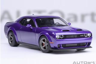 DODGE CHALLENGER SRT SUPER STOCK 2023 (PLUM CRAZY/PURPLE) AUTOart 1:18 Composite