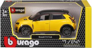 Renault 5 E-Tech gelb Burago 1:24