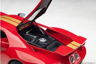 Ford GT 2022 64 Prototype Heritage Edition ALAN MANN (red w/ gold stripes) (Composite model/full openings)   AUTOart 1:18