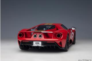 Ford GT 2022 64 Prototype Heritage Edition ALAN MANN (red w/ gold stripes) (Composite model/full openings)   AUTOart 1:18