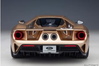 Ford GT 2022 64 Heritage Edition HOLMAN MOODY (gold w / red & white) ( Composite model/full openings)         AUTOart 1:18