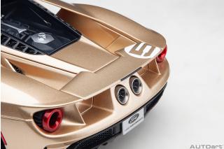 Ford GT 2022 64 Heritage Edition HOLMAN MOODY (gold w / red & white) ( Composite model/full openings)         AUTOart 1:18
