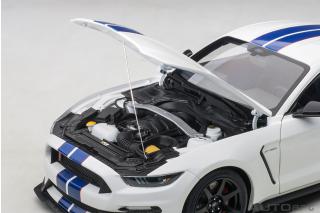 Ford Mustang Shelby GT350R (oxford white w/lighting blue) (composite model/full openings) AUTOart 1:18