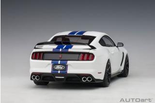 Ford Mustang Shelby GT350R (oxford white w/lighting blue) (composite model/full openings) AUTOart 1:18