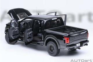 Ford F-150 Raptor Supercrew 2019 (agate black) (composite model/doors and front hood openings) AUTOart 1:18