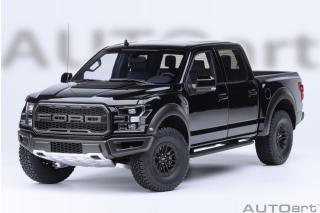 Ford F-150 Raptor Supercrew 2019 (agate black) (composite model/doors and front hood openings) AUTOart 1:18