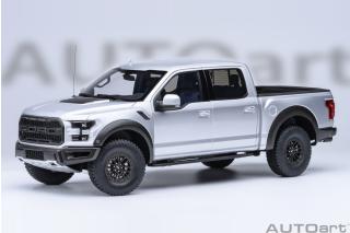 Ford F-150 Raptor Supercrew 2019 (indigot Silver) (composite model/doors and front hood openings)  AUTOart 1:18