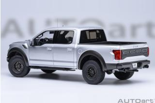 Ford F-150 Raptor Supercrew 2019 (indigot Silver) (composite model/doors and front hood openings)  AUTOart 1:18