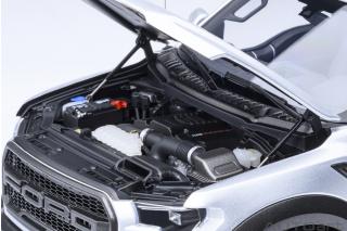 Ford F-150 Raptor Supercrew 2019 (indigot Silver) (composite model/doors and front hood openings)  AUTOart 1:18
