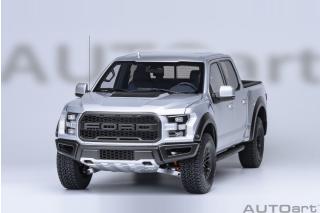 Ford F-150 Raptor Supercrew 2019 (indigot Silver) (composite model/doors and front hood openings)  AUTOart 1:18