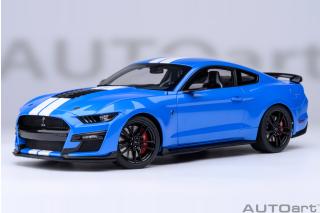 FORD MUSTANG SHELBY GT500 (GRABBER BLUE) AUTOart 1:18 Composite