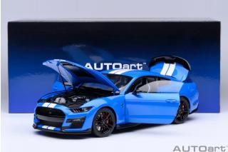 FORD MUSTANG SHELBY GT500 (GRABBER BLUE) AUTOart 1:18 Composite