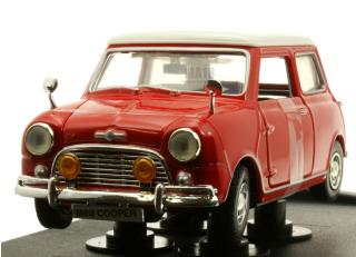 Old Mini Cooper rot/weiß MotorMax 1:18