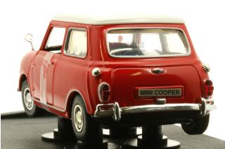 Old Mini Cooper rot/weiß MotorMax 1:18