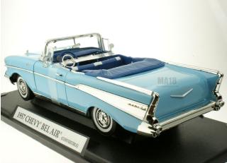 Chevy Bel Air Convertible 1957 hellblau MotorMax 1:18