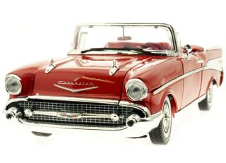 Chevrolet Bel Air Convertible 1957 rot  MotorMax 1:18