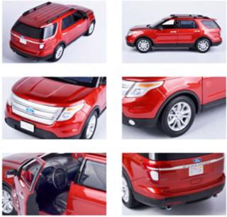 Ford Explorer XLT 2015 rot MotorMax 1:18