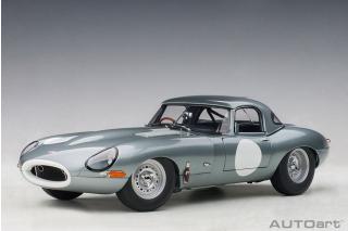 Jaguar E-Type Lightweight Silber (SILVER) (COMPOSITE MODEL/FULL OPENINGS) AUTOart 1:18