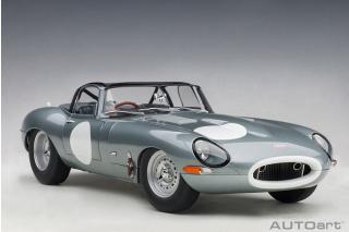 Jaguar E-Type Lightweight Silber (SILVER) (COMPOSITE MODEL/FULL OPENINGS) AUTOart 1:18