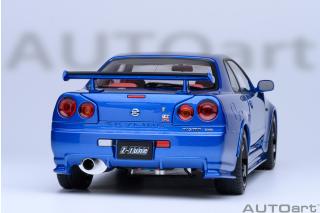 Nissan NISMO R34 GT-R Z-Tune (BABYSIDE BLUE/CARBON BONNET) AUTOart 1:18