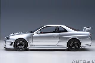 NISSAN SKYLINE GT-R (R34) Z-TUNE (Z-TUNE SILVER) AUTOart 1:18 Composite