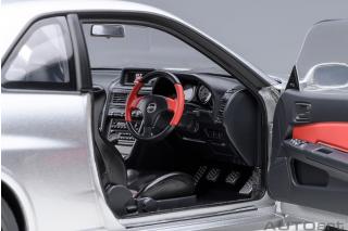 NISSAN SKYLINE GT-R (R34) Z-TUNE (Z-TUNE SILVER) AUTOart 1:18 Composite