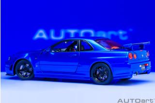 NISSAN SKYLINE GT-R (R34) Z-TUNE (BAYSIDE BLUE) AUTOart 1:18 Composite