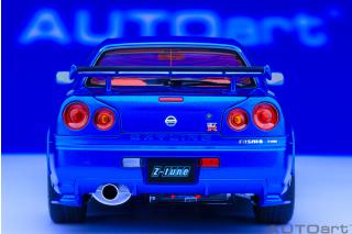 NISSAN SKYLINE GT-R (R34) Z-TUNE (BAYSIDE BLUE) AUTOart 1:18 Composite