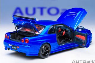 NISSAN SKYLINE GT-R (R34) Z-TUNE (BAYSIDE BLUE) AUTOart 1:18 Composite