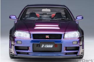 NISSAN SKYLINE GT-R (R34) Z-TUNE (MIDNIGHT PURPLE) AUTOart 1:18 Composite