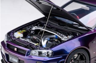 NISSAN SKYLINE GT-R (R34) Z-TUNE (MIDNIGHT PURPLE) AUTOart 1:18 Composite